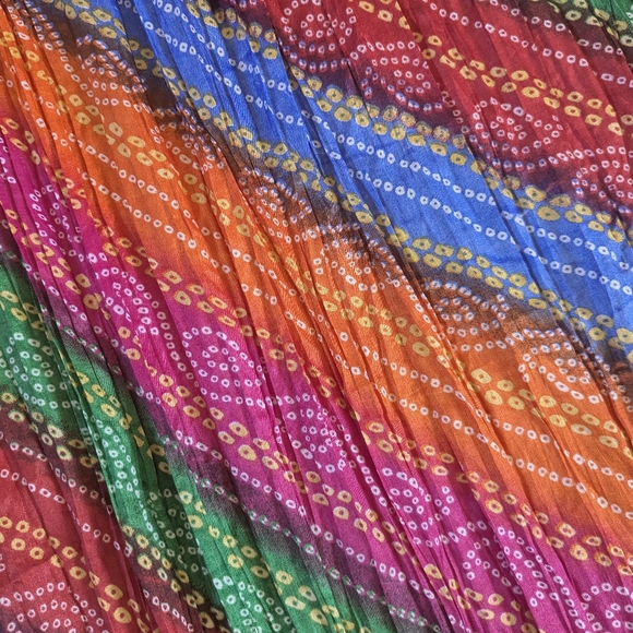 Multi colored Bhadani dupatta  | Scarf | Boho - Picture 5 of 6